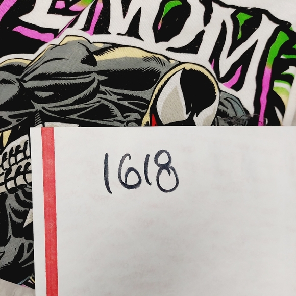 new Marvel Venom Graphic Tee White Neon Color Stance T-Shirt P1618 - Picture 9 of 9